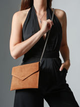 Pochette De Soire L Paddock Cuir Etrier Marron paddock EPAD075L-vue-porte